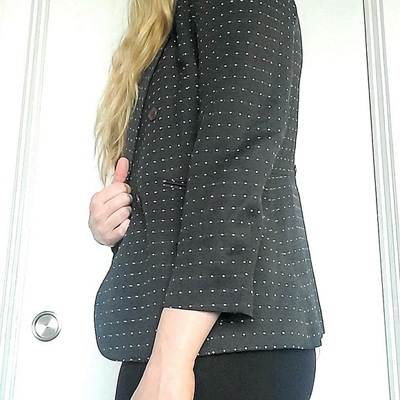 🍭 3 x $25 | DORLENE Vintage Spotted Blazer Jacket sz. Lrg - Picture 5 of 8